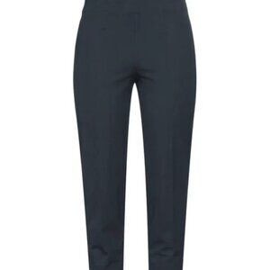 Italian Piazza Sempione Black Pants straight leg Cotton blend fabric